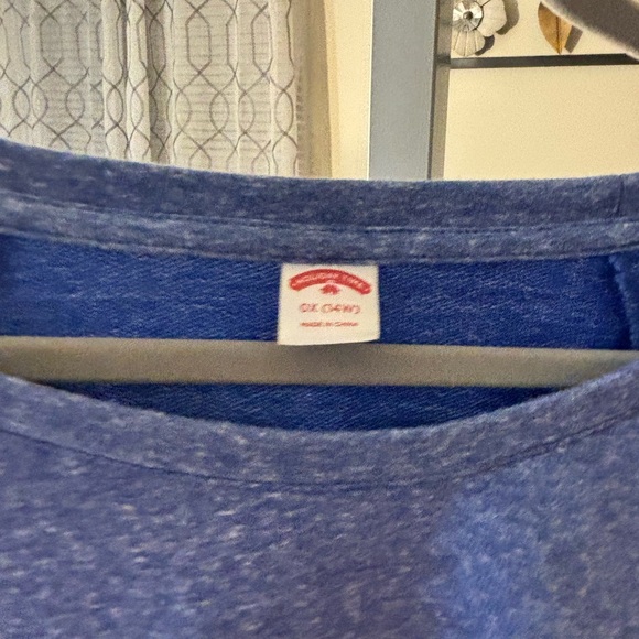 Holiday Time Blue Sweatshirt with grey Snowflake Design - Picture 4 of 4